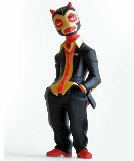 Vinyl Toys Muttpop Lucha Libre Red Demon Kozik