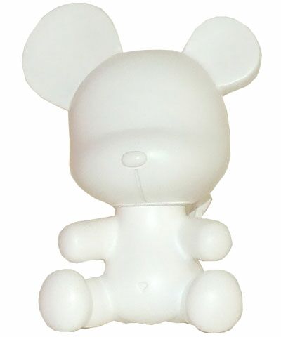 Vinyl Toys Toy2r 3.5`` Baby Qee DIY Devil Bear White