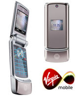 MOTOROLA K1 KRZR Silver Virgin Mobile PAY AS YOU GO