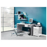 Viva White Desk   Filer