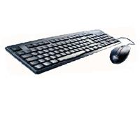 Black USB Optical Keyboard and Mouse Set USB Optical