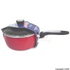 Vivaware Red Saucepan With Glass Lid 20cm