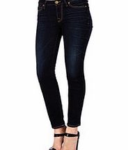 Dark blue cotton mix skinny jeans