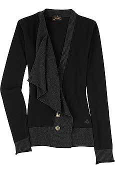 Jabot front cardigan