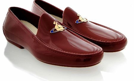 Vivienne Westwood Burgandy Plastic Orb Loafer