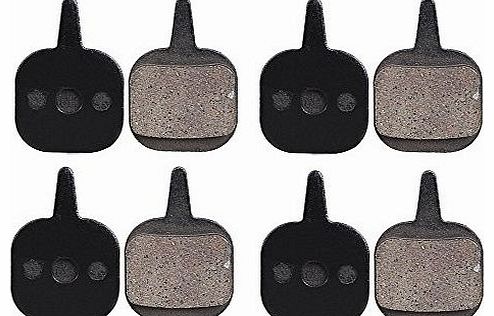 Vktech 4 Pairs NVP-09 Bike Bicycle Cycling MTB Resin Disc Brake Pads for Tektro