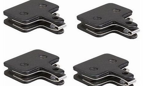 4 Pairs NVP-12 Bike Disc Brake Pad for SHIMANO M416 M375 M495 2 Styles (Black,Resin)