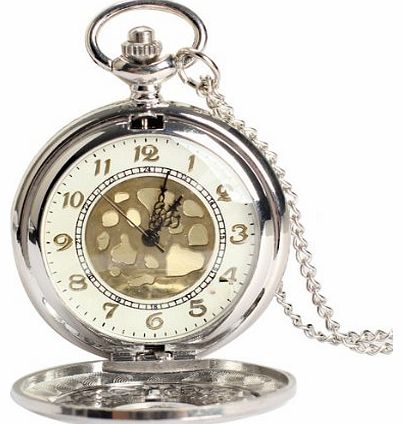 Vktech Vintage Large Gold Face Pocket Watch Necklace Women Men Quartz Pocket Watch