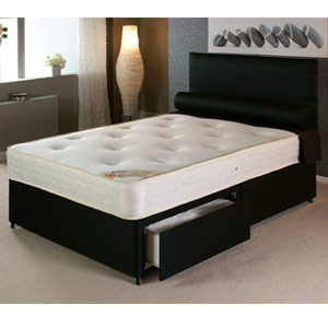 , New Pocket 1000, 4FT 6 Double Divan Bed