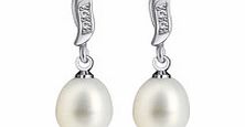 0.9cm Gardenia pearl drop earrings