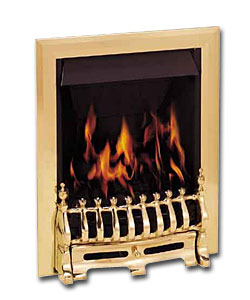 Vogue Inset Brass Gas Fire