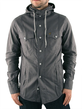 Charcoal Favela Hooded Shirt