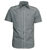 Phaser Sky / Charcoal Stripe Shirt