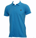 Turquoise Pique Polo Shirt