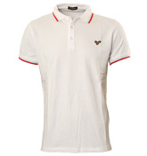 White Pique Polo Shirt (Dred)