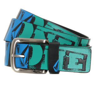 Volcom Assortment Leather belt - Black/Green