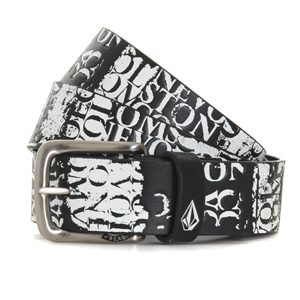 Volcom Assortment Leather belt - Black/White