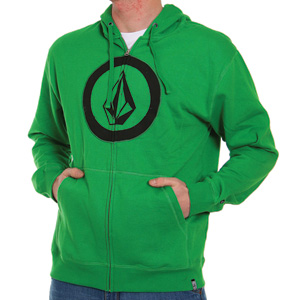 Circle Screen Zip Hoody - Green