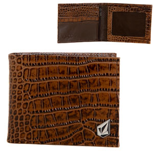 Volcom Half Stone 2F Leather wallet - Coffee