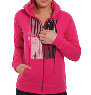 Blocky Locky Zip hoody - Pink