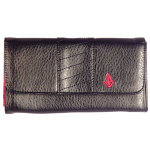 Ladies Volcom Fine Line Wallet. Black