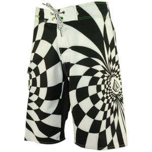 Mens Volcom Dingo Checkburst Boardshort. Black