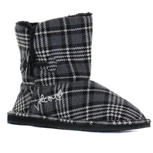 Pump It Up Boots - Black Plaid