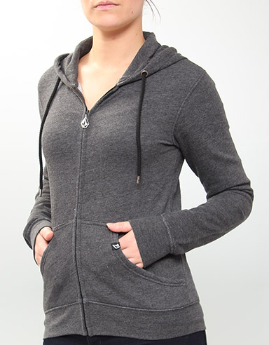 Volcom Ladies Timesoft Ladies zip hoody - Black