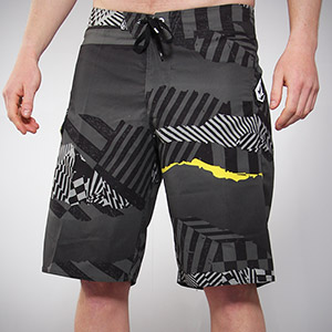 Maguro Print Boardies - Dark Grey