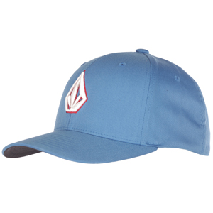 Mens Volcom 2Stone Flex Fit Cap. Bright Blue