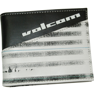 Mens Volcom Volstripe 2F Wallet. White