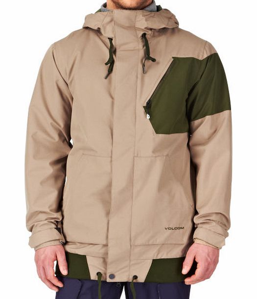 Volcom Mens Volcom Isosceles Snow Jacket - Khaki