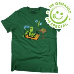 Mens Volcom Organic Veggie Oil Tee Grass Green