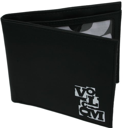 Mens Volcom The Assortment Leather Wallet Black