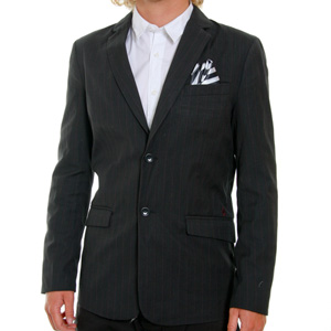 Paulson Jkt Blazer - Black Pinstripe