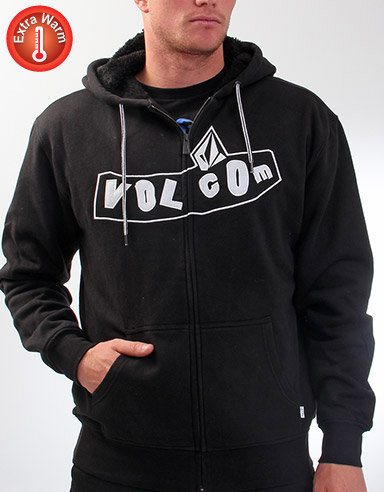 Pistone Fur Lined Sherpa zip hoody