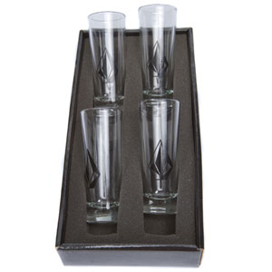 Shot Glasses Set Pack of 4 shot glasses -