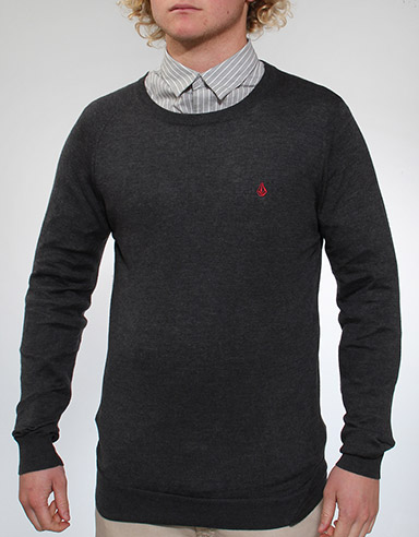 Standard Crew Neck jumper - Heather Black