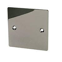 1G Blank Plate Black Nickel Flat Plate