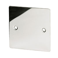 1G Blank Plate Polished Chrome Flat Plate