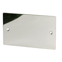 2G Blank Plate Polished Chrome Flat Plate