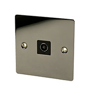 TV Skt Black Nickel Flat Plate