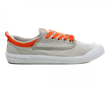 Volley International Silver/Tangerine Canvas