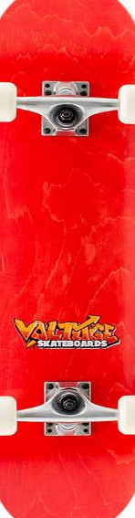 Voltage Graffiti Logo Red Complete Skateboard -