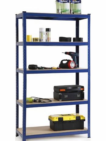 VonHaus - 1.8m Heavy Duty Steel amp; MDF 5 Tier Racking Shelf or Workbench - Massive 1325Kg Capacity