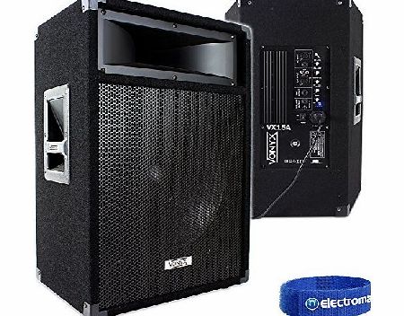 Vonyx VX 15`` Inch Active PA Speaker DJ Disco Party Powered System 600W