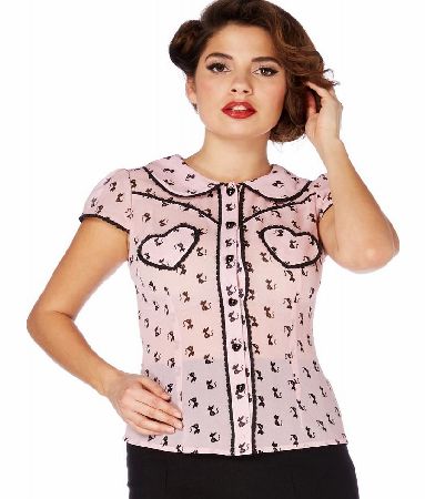 Voodoo Vixen Samantha Shirt `TPA1697 Pink