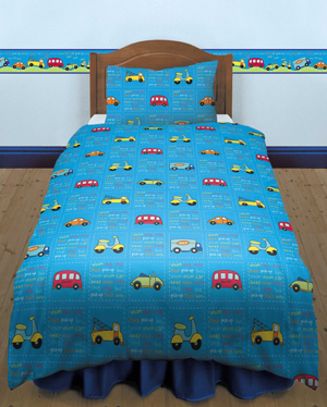 Vroom Single Duvet Cover Set