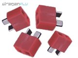 W. S. Deans Company Deans Female Ultra Plug Connector 4 Pack w/Heatshrink