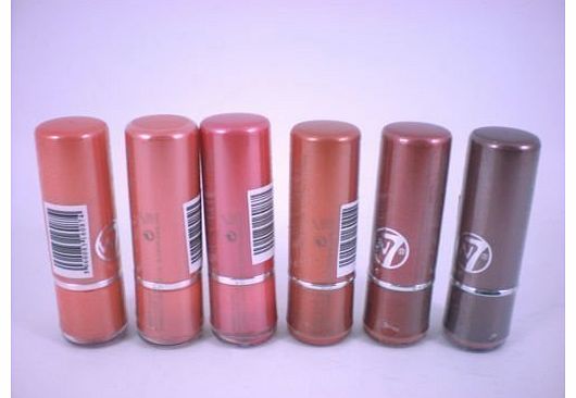 W7 Set Of Six W7 W.Seven Lipsticks - coral 